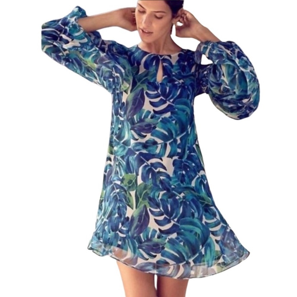 Anthropologie Chloe Oliver Parterre Tropical Swing Dress S